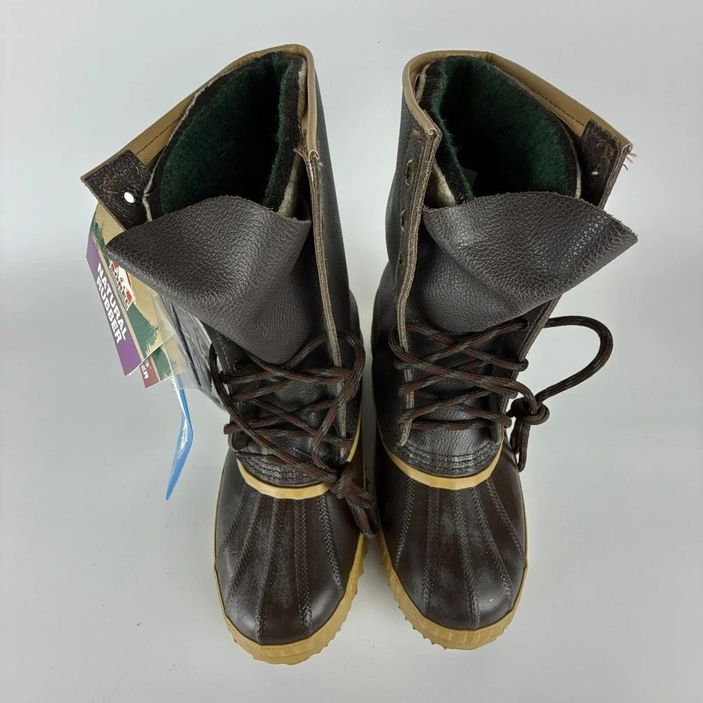 Vintage Sorel Caribou Winter Snow Boots‎ Mens 7 Arctic Pac Chocolate Canada New